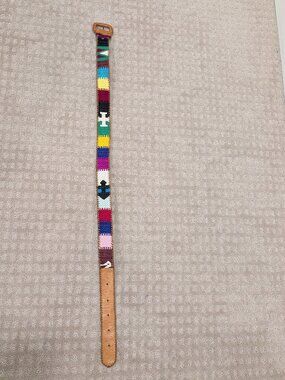 Patchwork Leather Belt - Women's sz Small